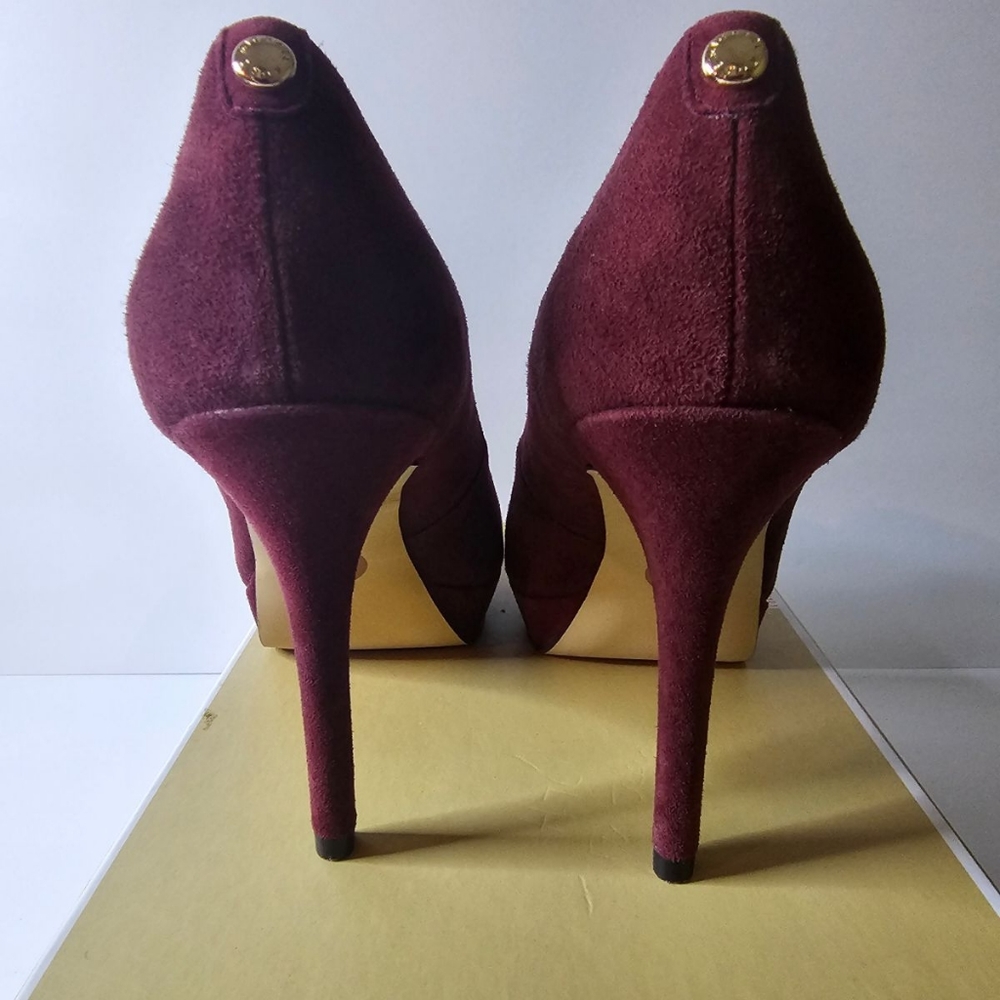 Michael Kors Burgundy Suede Heels